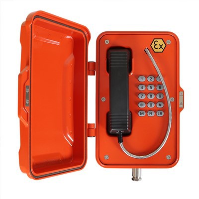 15 Tasten, explosionsgeschütztes Hart-VOIP-Telefon, unterstützt SIP2.0-Protokoll